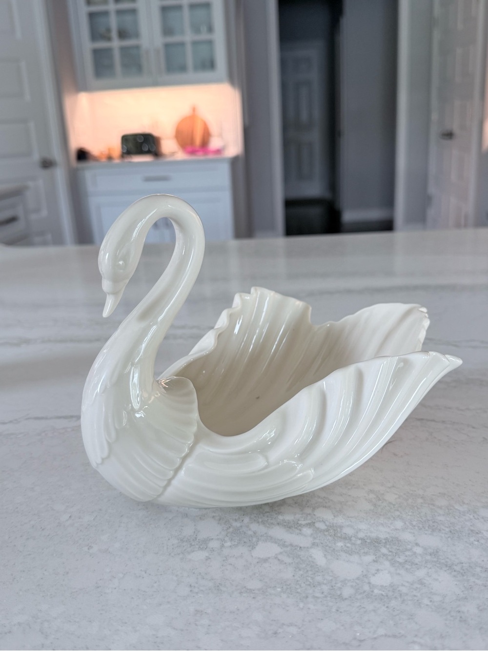 Medium Lenox vintage swan dish
